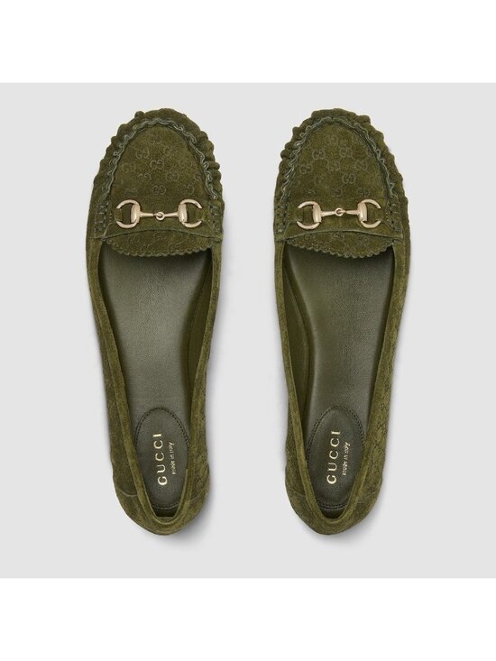Gucci Shoes - NEW GUCCI Women's GG Suede Kensington Horsebit Loafers EU 39 / US 9 Ballet Flats